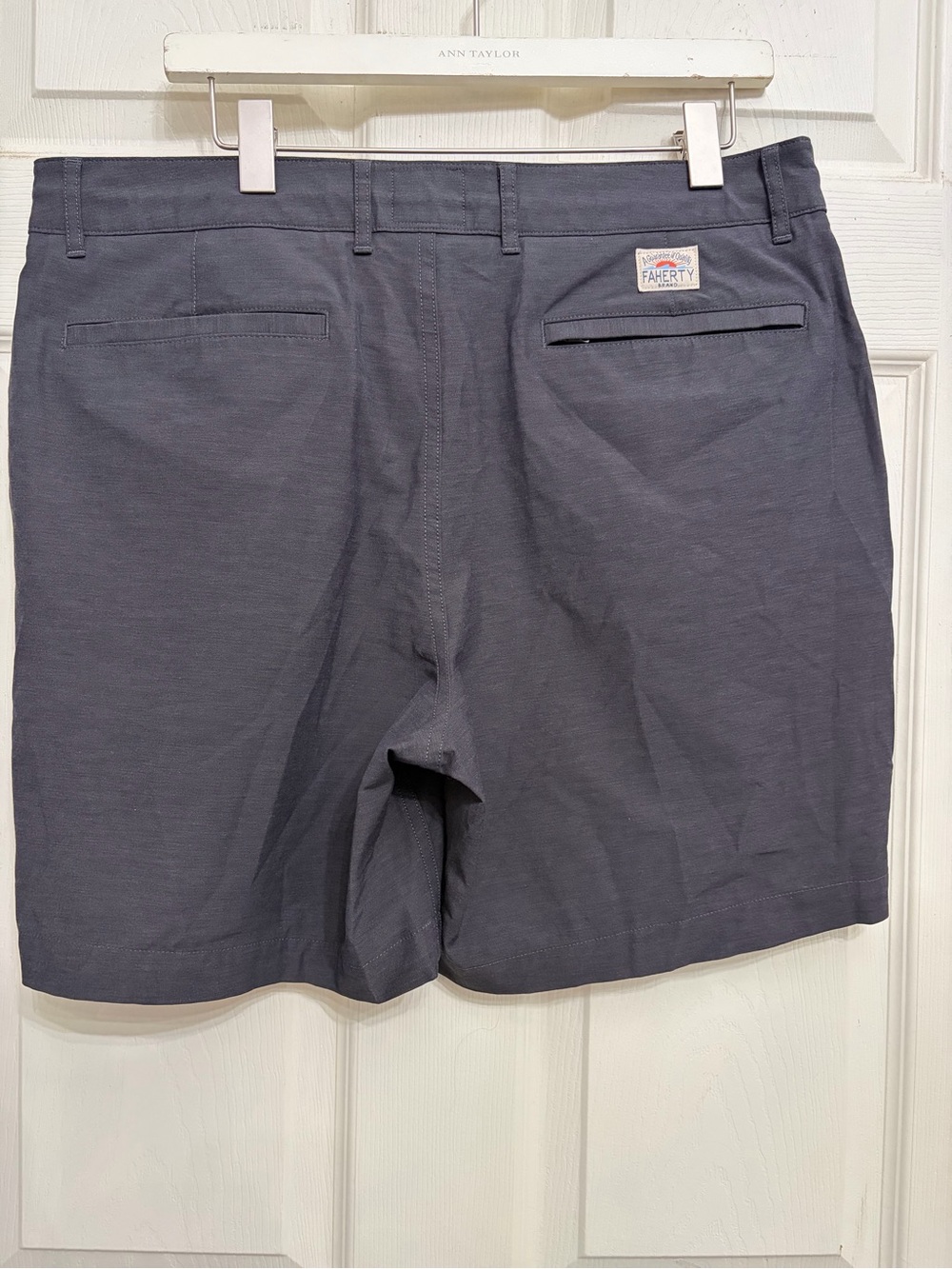 Faherty All Day Shorts Classic Cotton-Blend — Charcoal Men’s size 35 - Picture 2 of 4